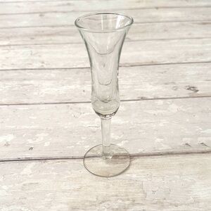 Small Fluted Glass Vase Wine Glass With Stem 6in Tall Home Kitchen Etc